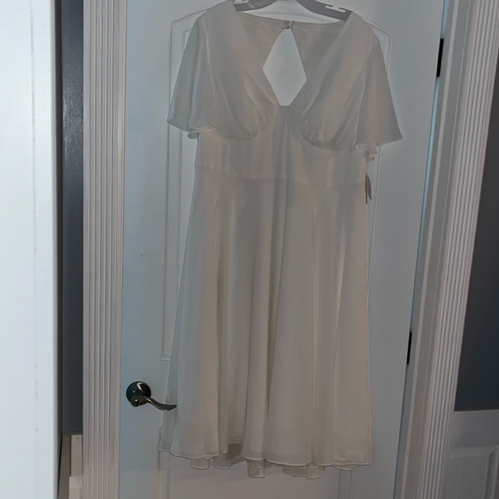 David’s Bridal soft white wedding dress size 16W BRAND NEW WITH TAGS